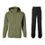 Ensemble de pluie vélo Basil Hoga - veste et pantalon coloris Vert Olive - veste et pantalon