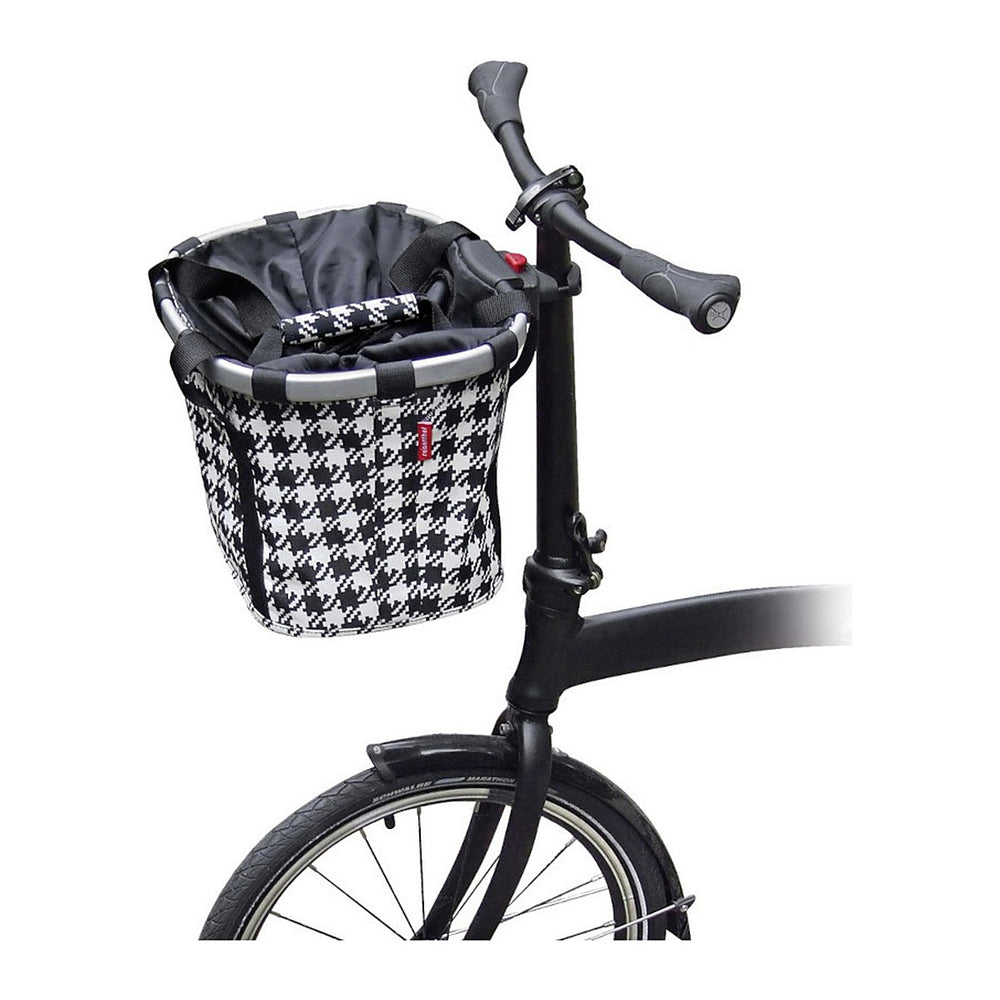 Fixation KlickFix Caddy pour tube vertical – Ø 22-36 mm – un panier monte sur une potence