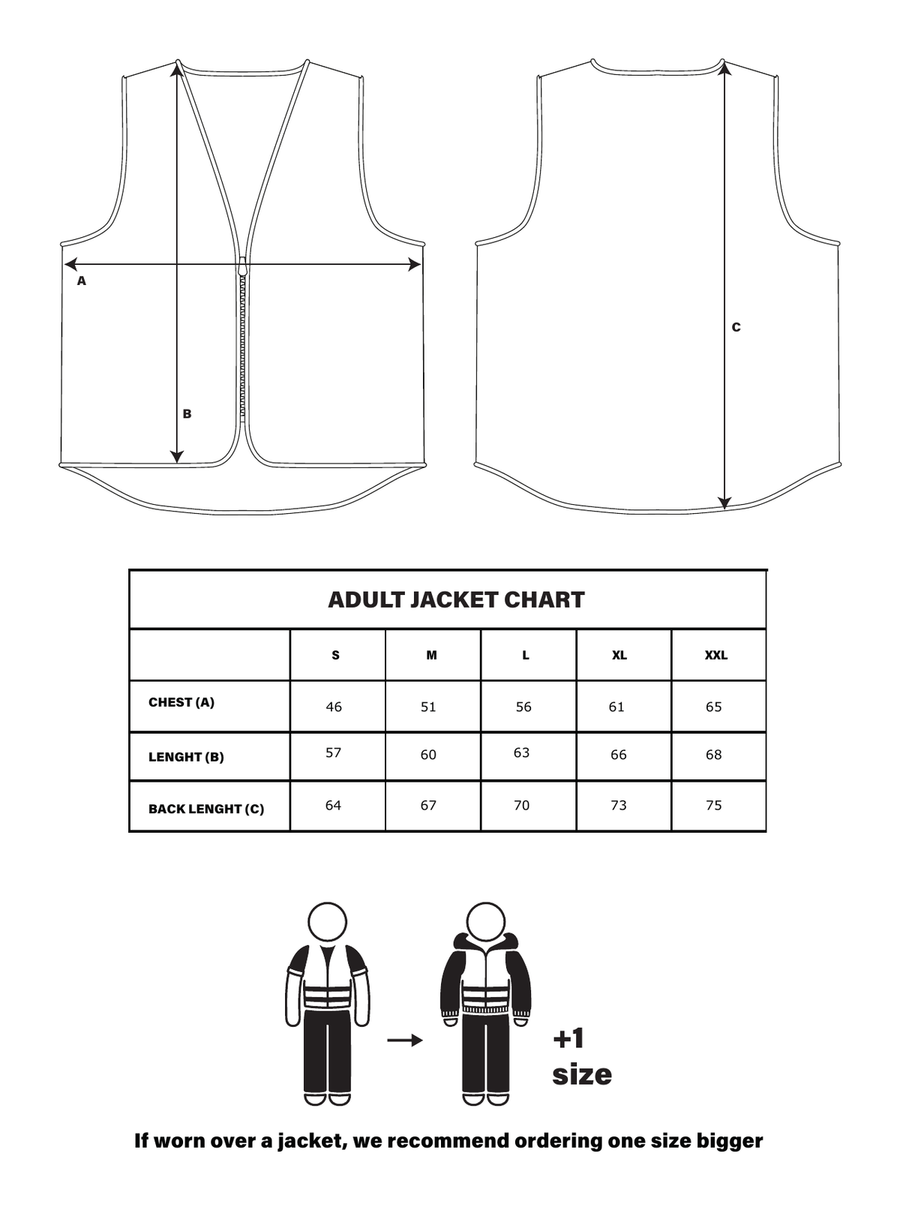 gilet reflechissant feu arriere usb wowow tegra guide des tailles