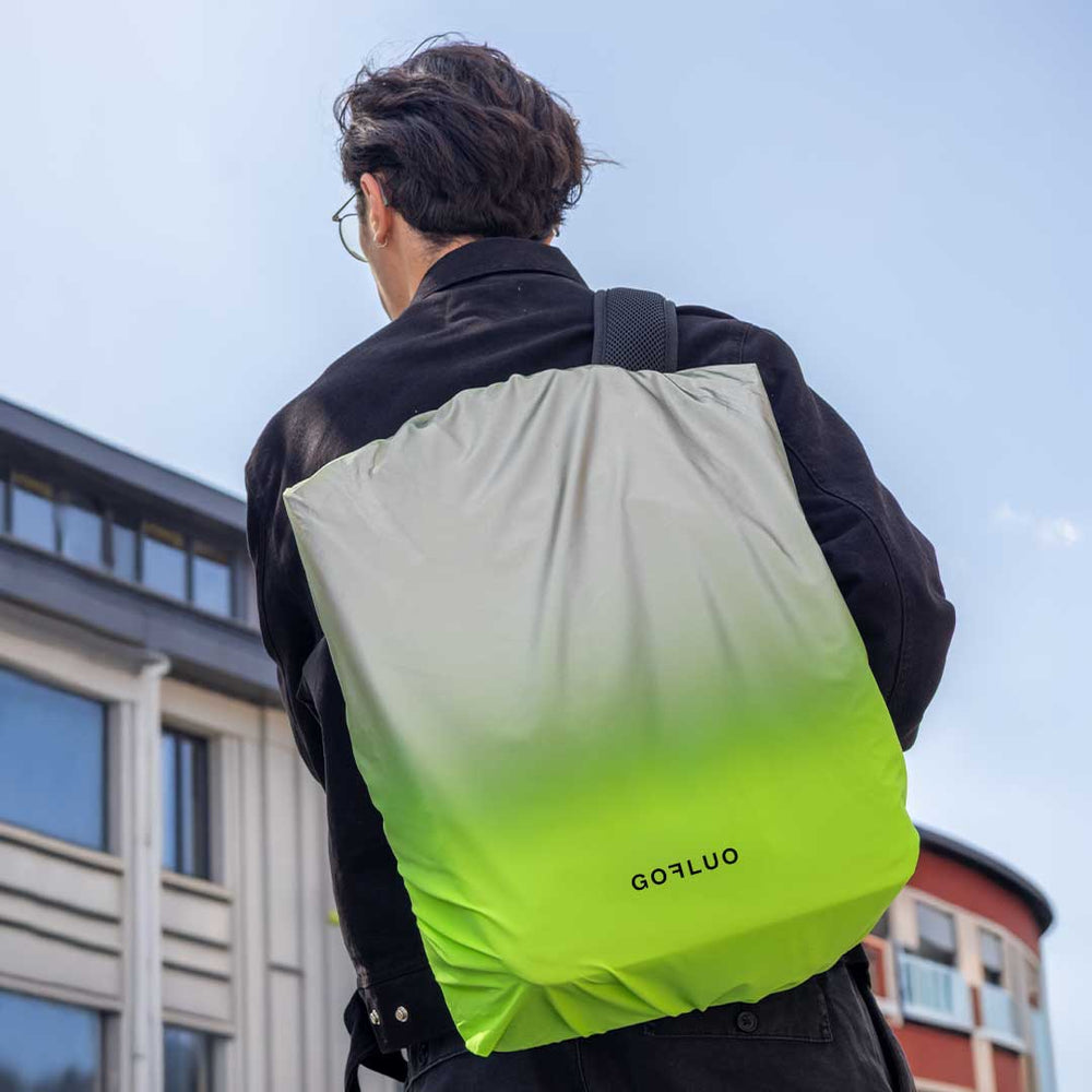 Housse réfléchissante pour sac à dos Gofluo - Riley et Kaya - Kaya Green reflective