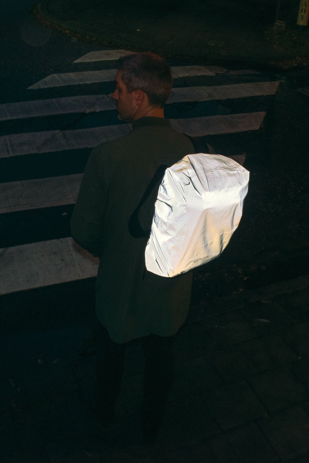 Housse réfléchissante pour sac à dos Gofluo - Riley et Kaya - Riley Grey reflective