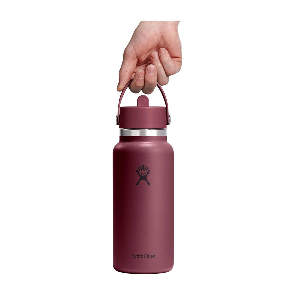 Gourde isotherme Hydro Flask Wide Mouth Flex Straw 946 ml - Burgundy