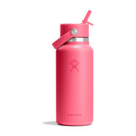 Gourde isotherme Hydro Flask Wide Mouth Flex Straw 946 ml - Popstar Pink