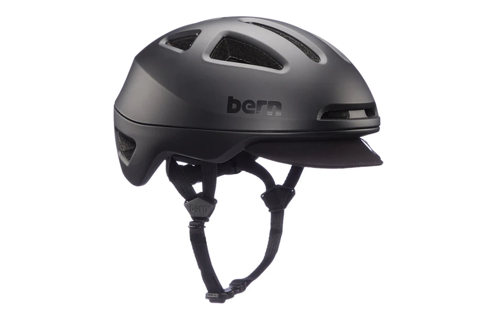 Casque velo Bern Major MIPS noir mat de trois quarts