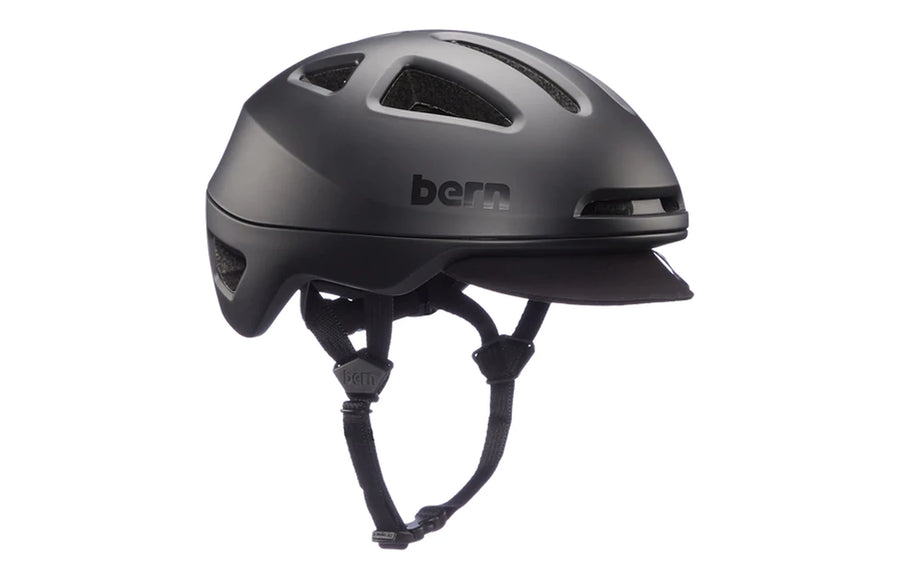 Casque velo Bern Major MIPS noir mat de trois quarts
