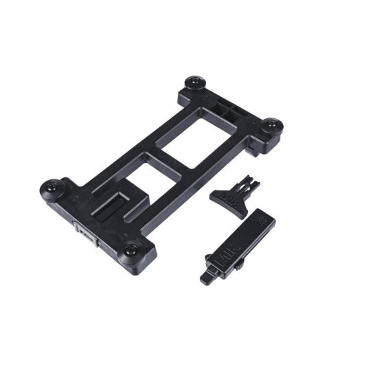 Plaque d'adaptation MIK 2.0 verrouillable noire pour porte-bagages vélo