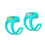 Paire d’éclairages vélo Knog - Frog USB Twinpack - Awesome Aquamarine