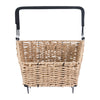 Panier arrière vélo Basil Cento Rattan Look Multi System NX 22 L coloris Seagrass – vue de profil