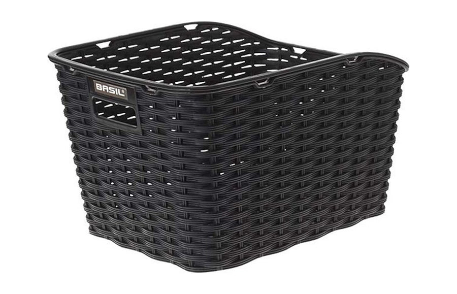 Detail du tressage plastique du panier Basil Weave