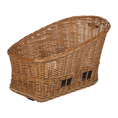 Panier arrière vélo pour chien Basil Pasja MIK Medium 45 cm coloris Nature Brown – vue trois quarts