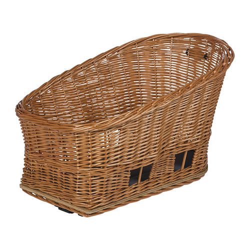 Panier arrière vélo pour chien Basil Pasja MIK Medium 45 cm coloris Nature Brown – vue trois quarts