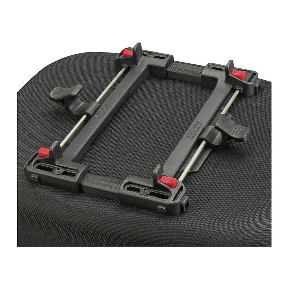 Panier arrière vélo KlickFix Reisenthel Carrybag GT 24 L – Noir, UniKlip 2 – la platine UniKlip 2 sous le panier
