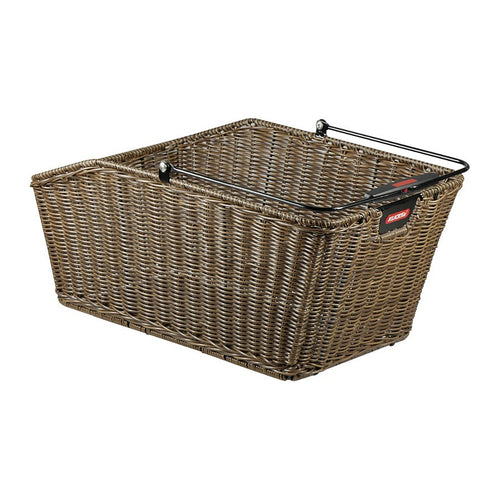 Panier arrière vélo KlickFix Structura 18 L – Marron, GTA – le panier Structura marron a l aspect tresse