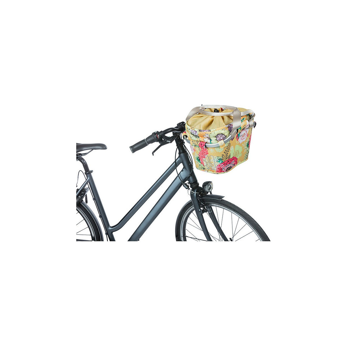 Panier Basil Bloom Field Carry All monte sur un guidon
