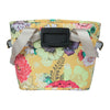 Panier avant vélo Basil Bloom Field Carry All KF 15 L coloris Jaune – plaque KlickFix a l arriere
