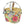 Panier avant vélo Basil Bloom Field Carry All KF 15 L coloris Jaune – vue trois quarts