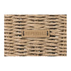 Panier avant vélo Basil Bremen Rattan Look KF 27 L coloris Seagrass – detail du tressage aspect jonc de mer