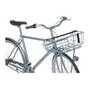 Panier avant vélo Basil Portland 25 L coloris Chrome – monte sur un velo de ville