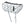 Panier avant vélo Basil Portland 25 L coloris Chrome – vue trois quarts