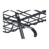 Panier avant vélo Basil Portland 25 L coloris Noir mat – tiges de fixation sur l axe de roue