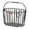 Panier avant vélo KlickFix Aluminio 16 L – Noir – le panier vu de trois quarts