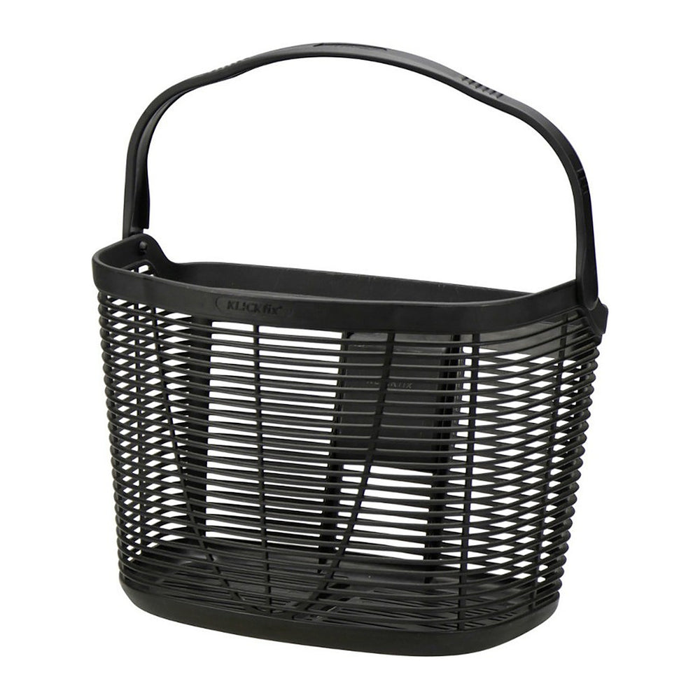 Panier avant vélo KlickFix Lamello – Lamello 18 L – le panier vu de trois quarts