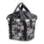 Panier avant vélo KlickFix Reisenthel Bikebasket 15 L – Fleurs Noir – le panier Bikebasket a fleurs sur fond noir