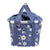 Panier avant vélo KlickFix Reisenthel Bikebasket 15 L – Garden Blue – le panier Bikebasket motif garden blue