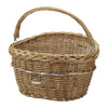 Panier avant vélo en osier KlickFix Wicker Basket – 18 L – le panier en osier vu de trois quarts