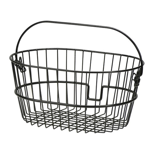 Panier avant vélo ovale KlickFix – Standard 16 L – le panier Standard vu de trois quarts