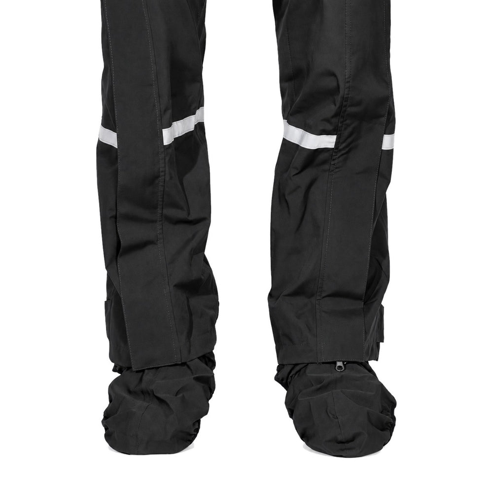 Pantalon de pluie Hello Rain Storm 20K Black, jambes et couvre-chaussures
