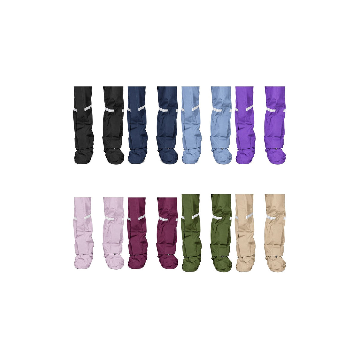 Les 8 coloris du pantalon de pluie Hello Rain Storm 20K
