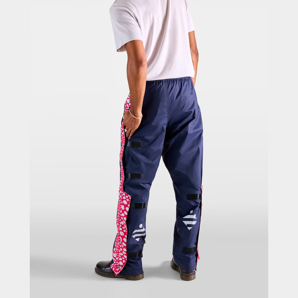 Pantalon de pluie Urban Circus Optimiste Bleu/Rose motif guépard photo 4