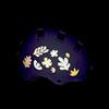 Planche de stickers réfléchissants Stick me Baby : Organique, casque de nuit, stickers éclairés par une lampe