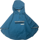 Poncho de pluie vélo enfant The Peoples Poncho Hardy – bleu – vue de face