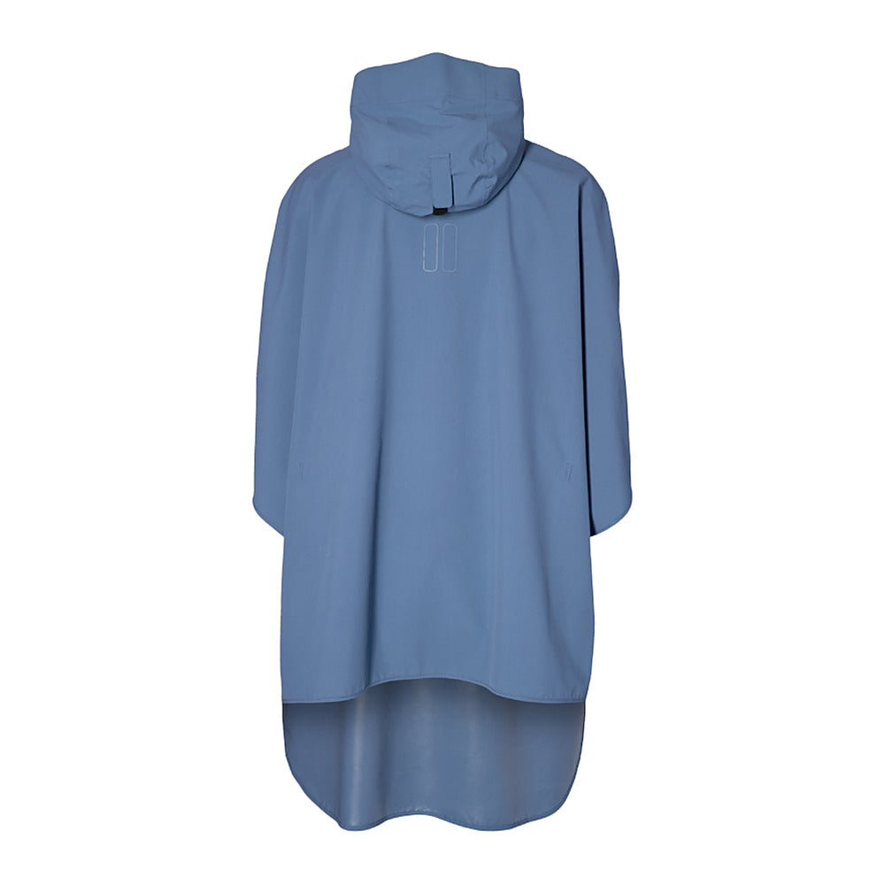 Poncho de pluie vélo Basil Hoga coloris Bleu Horizon – vue de dos