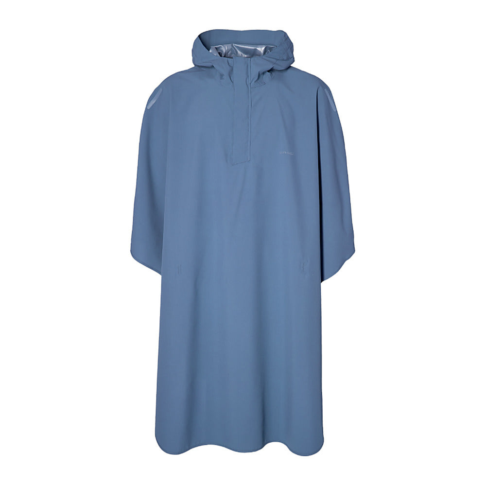 Poncho de pluie vélo Basil Hoga coloris Bleu Horizon – vue de face