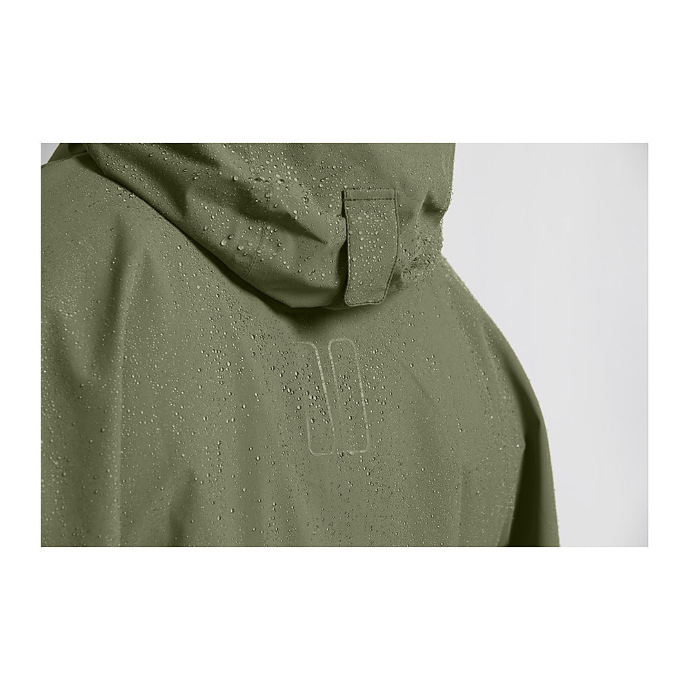 Poncho de pluie vélo Basil Hoga coloris Vert Olive – capuche reglable