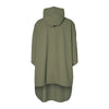 Poncho de pluie vélo Basil Hoga coloris Vert Olive – vue de dos