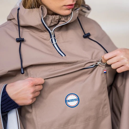 Poncho De Pluie De Randonnée Enfant 7-15 Ans, MH100 Vert Pour Les