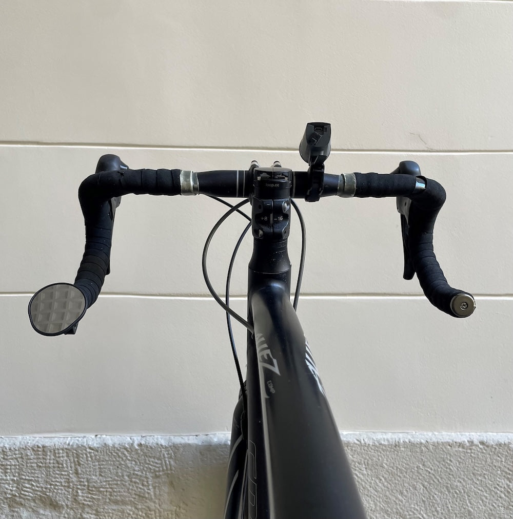 XLC Rétroviseur Vélo Gauche Cintre Angle Réglable MR-K29 Noir - Sécurité Et Visibilité