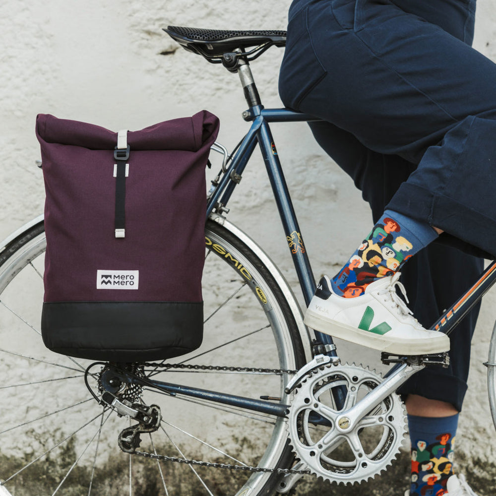 Sac à dos Sacoche vélo Mero Mero Annecy Aubergine