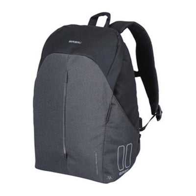 Sac à dos vélo Basil B-Safe Nordlicht 13 L coloris Noir Graphite – vue trois quarts