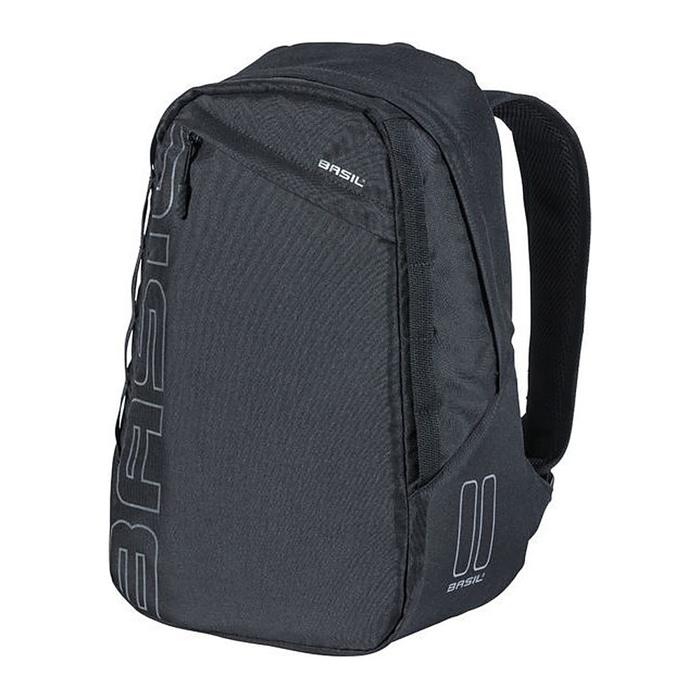 Sac à dos vélo Basil Flex 17 L coloris Noir – vue trois quarts