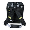 Sac à dos vélo Basil Miles 17 L coloris Black Lime – dos et bretelles rembourrees