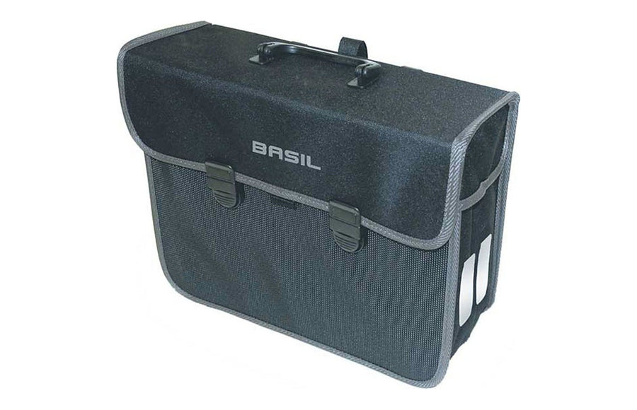 Sacoche arrière vélo Basil Malaga XL – le détail du rabat