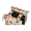 Sacoche double vélo Basil Bloom Field MIK 35 L coloris Honey Yellow – plaque MIK entre les deux sacoches