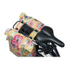 Sacoche double vélo Basil Bloom Field MIK 35 L coloris Honey Yellow – montee a l arriere d un velo