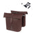 Sacoche double vélo Basil City MIK 32 L coloris Roasted Brown – la paire avec sa plaque MIK fournie