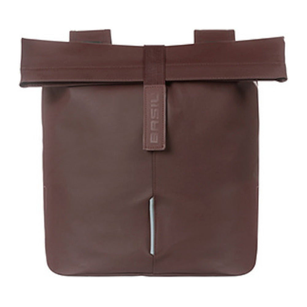 Sacoche double vélo Basil City Universal Bridge 32 L coloris Roasted Brown – une sacoche vue de face